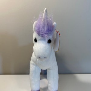 Ty Beanie Baby "Fortaleza", el Unicornio, es decir. *Raro* (7 pulgadas)