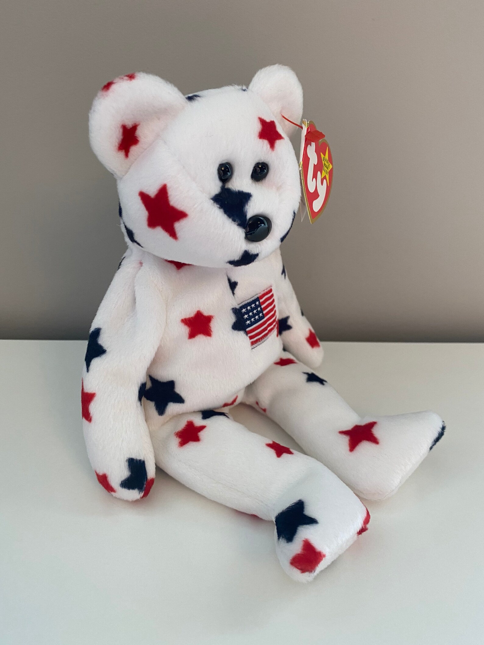 TY Beanie Baby glory the Independence Day Patriotic Bear Etsy UK