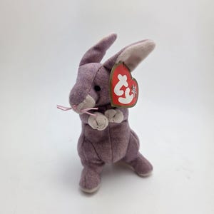 Ty McDonald’s Teenie Beanie “Springy” the Purple Bunny, Non Mint Tag!