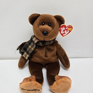 Ty Beanie Baby "Gramps" de opabeer - exclusief voor internet (8,5 inch)