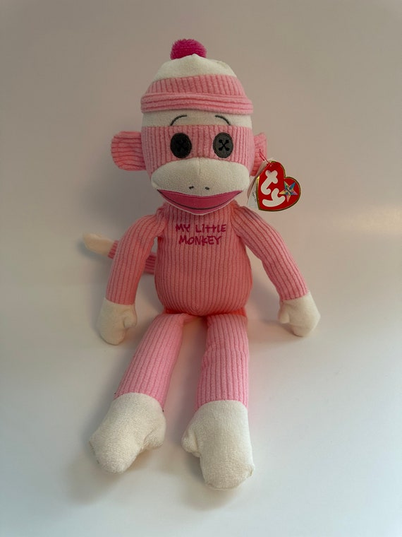 ピンク　ぬいぐるみ　TY Beanie Baby　Beanie Buddy Ty Beanie Buddy “romance” the Pink Bear With a Heart Nose