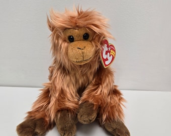 The Childrens Place Monkey Plush Stuffed Brown Tan Striped Sweater