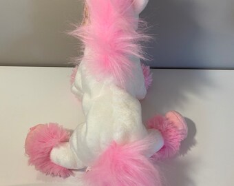 Ty Beanie Babyの「アバロン」、白とピンクの馬！(8インチ) - Etsy 日本