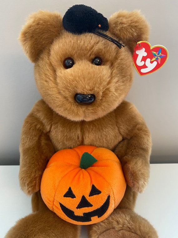 Halloween Plush Pumpkin Teddy Bear Stuffed Animal Toy - Perfect for Sp