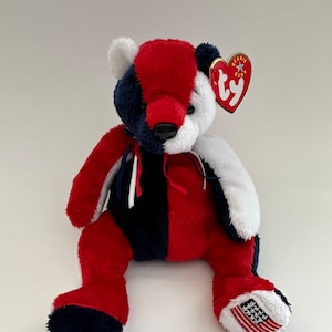 Ty Beanie Baby “Patriot” the USA Patriotic Bear (6 inch)