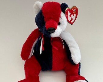 Ty Beanie Baby “Patriot” the USA Patriotic Bear (6 inch)