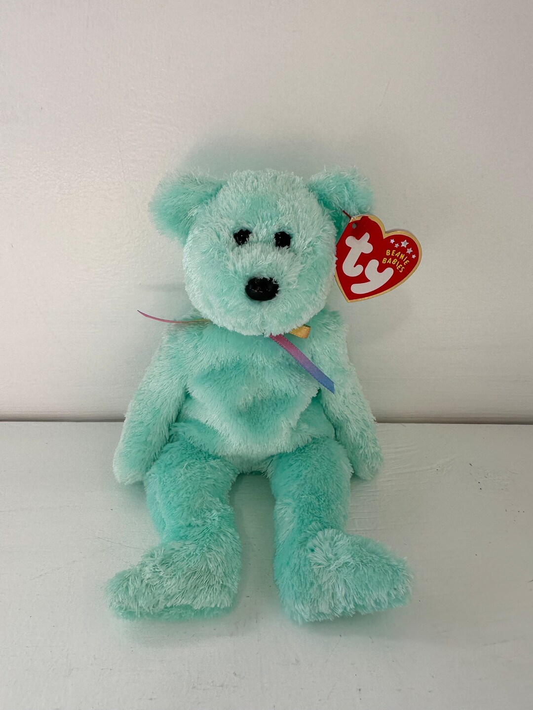 Ty Beanie Baby “sherbet” the Bear - Green Version (8.5 Inch) - Etsy