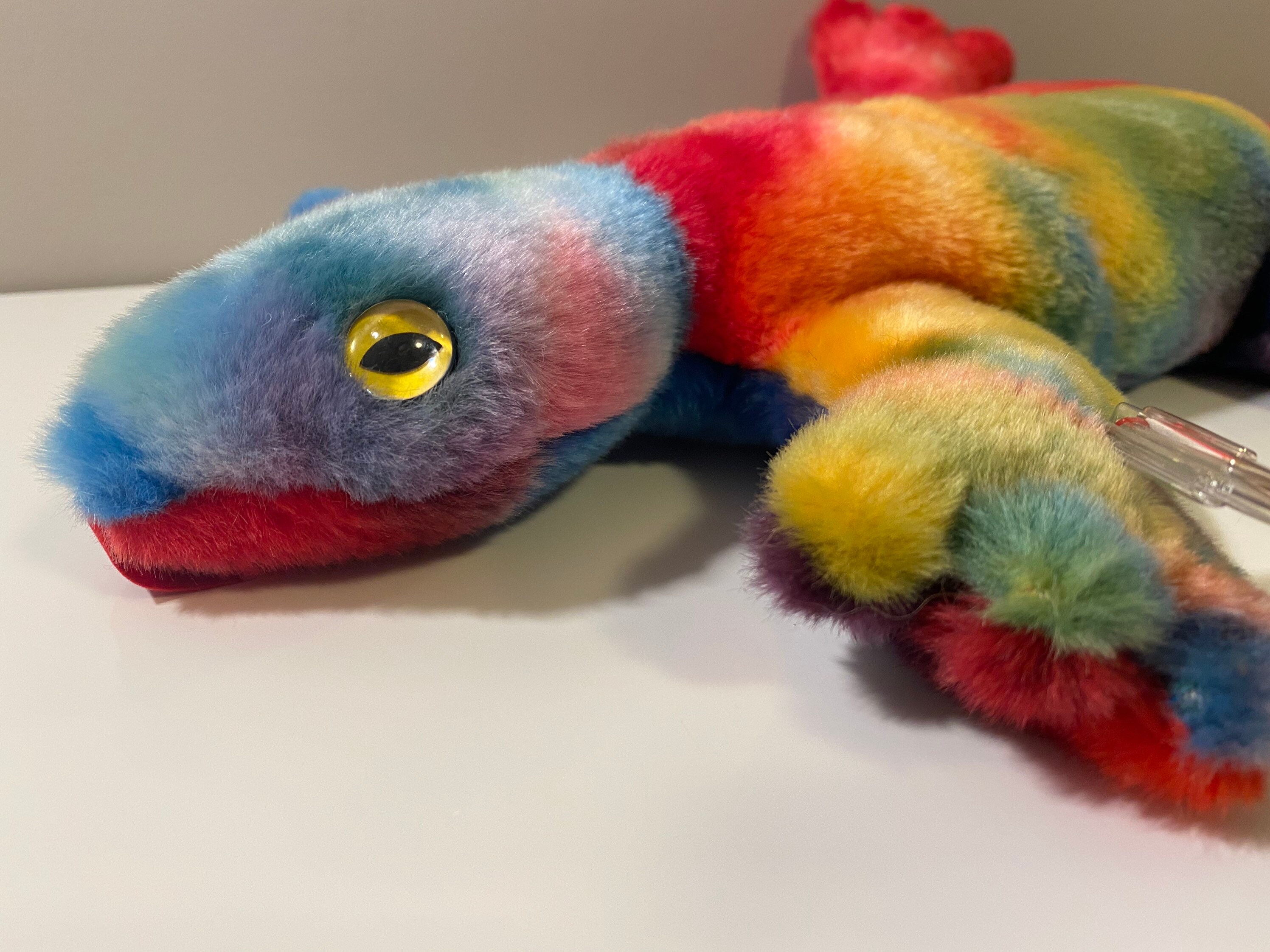 TY Beanie Buddy lizzy the Tiedye Lizard colours Vary 15 Etsy