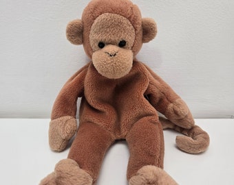 Ty Beanie Baby “Bongo” the Monkey - 3rd Generation - No Hang Tag! *RARE* (8.5 inch)