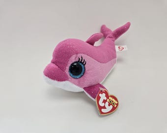 Ty Beanie Boos FLIPS Delfino Viola 6