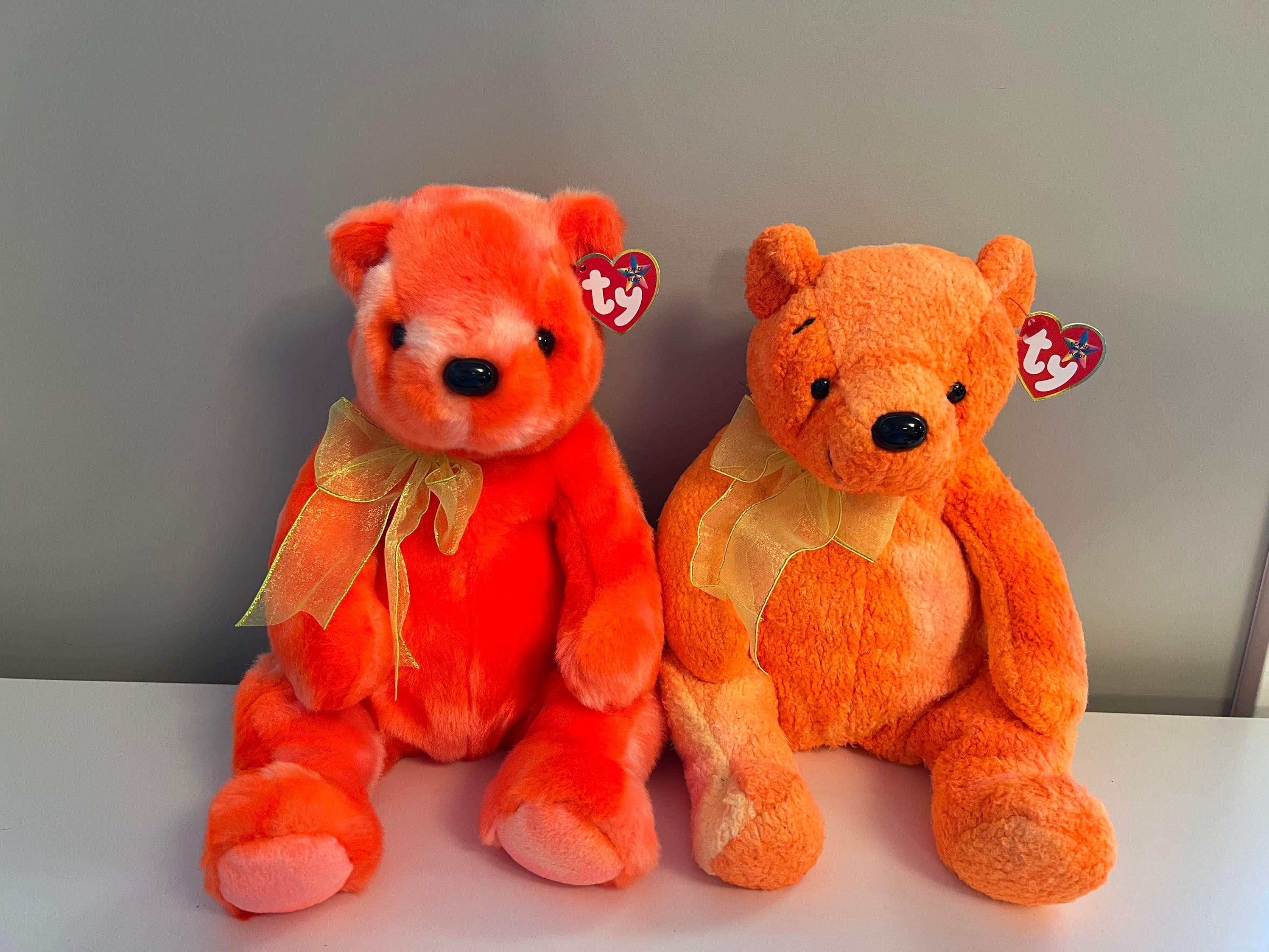 TY Beanie Buddy tangerine the Orange Teddy Bear Plush 13 Etsy