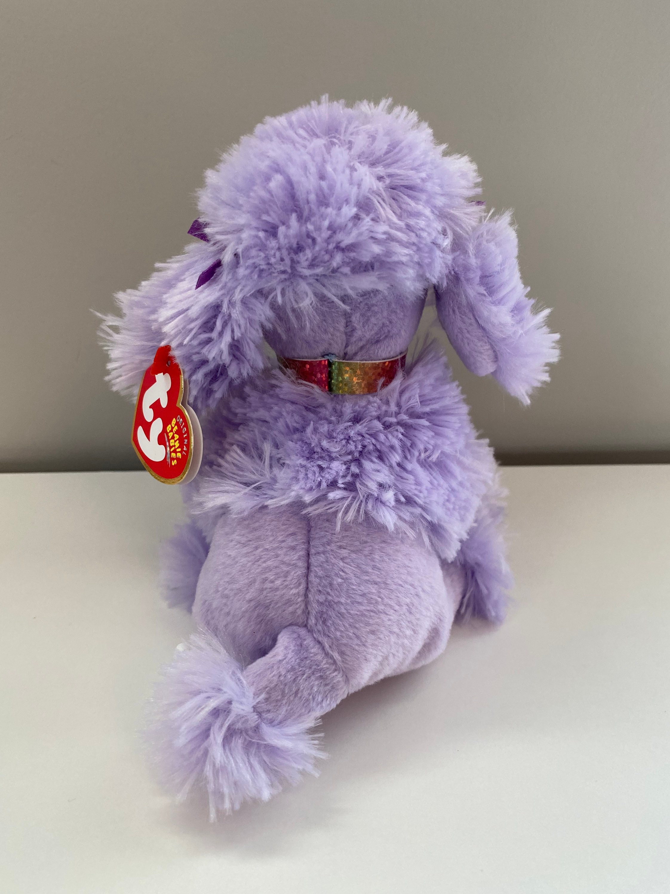 purple poodle stuffed animal