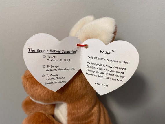 Ty Beanie Baby pouch the Kangaroo 7 Inch Etsy UK