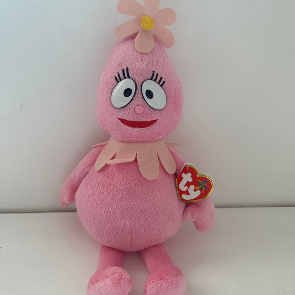 TY Beanie Buddy “Foofa” the Pink Plush - From TV Show Yo Gabba Gabba Rare (10 inch)