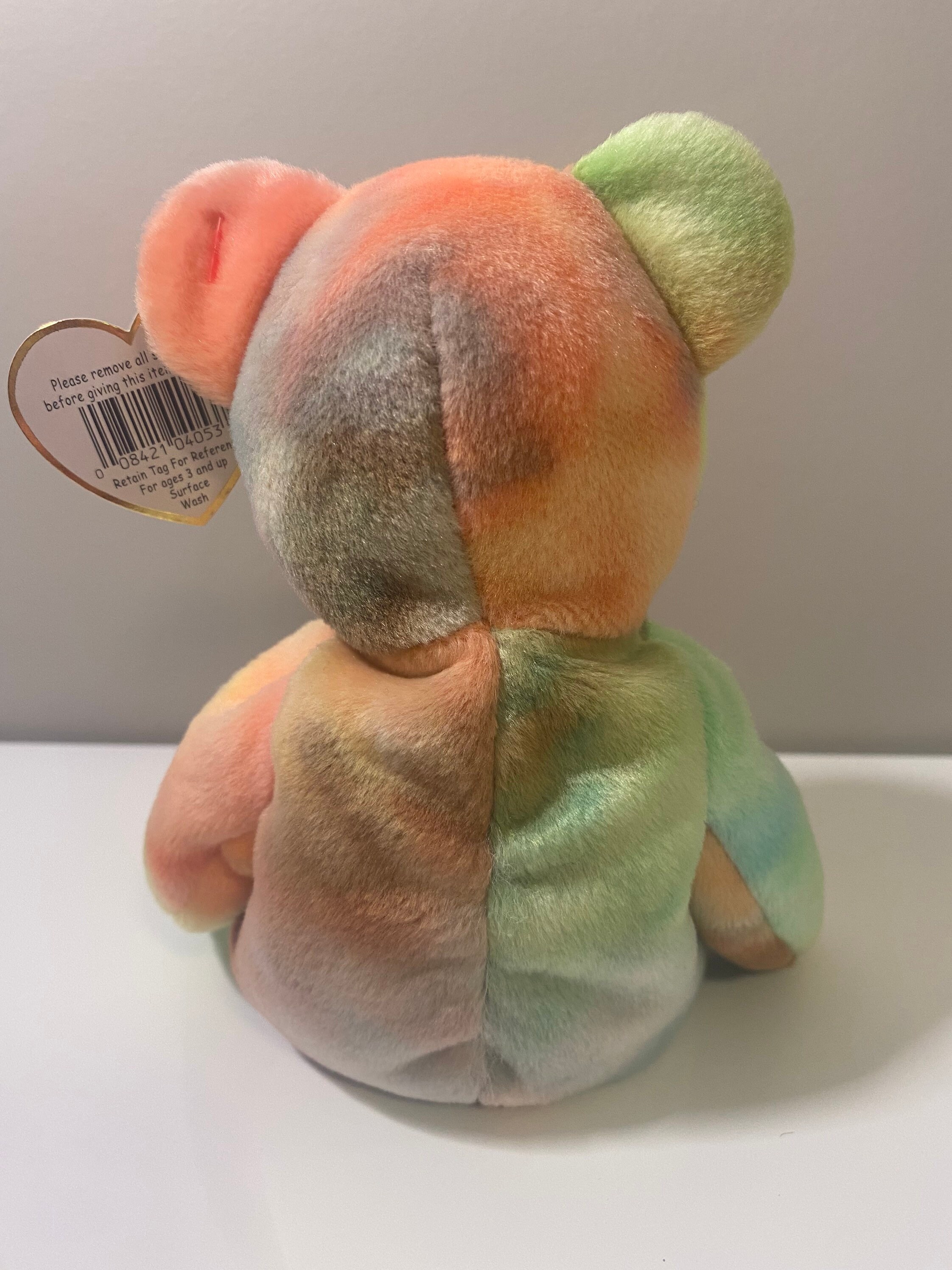 TY Beanie Baby Peace the Tie-Dye Bear Unique One of a Kind | Etsy