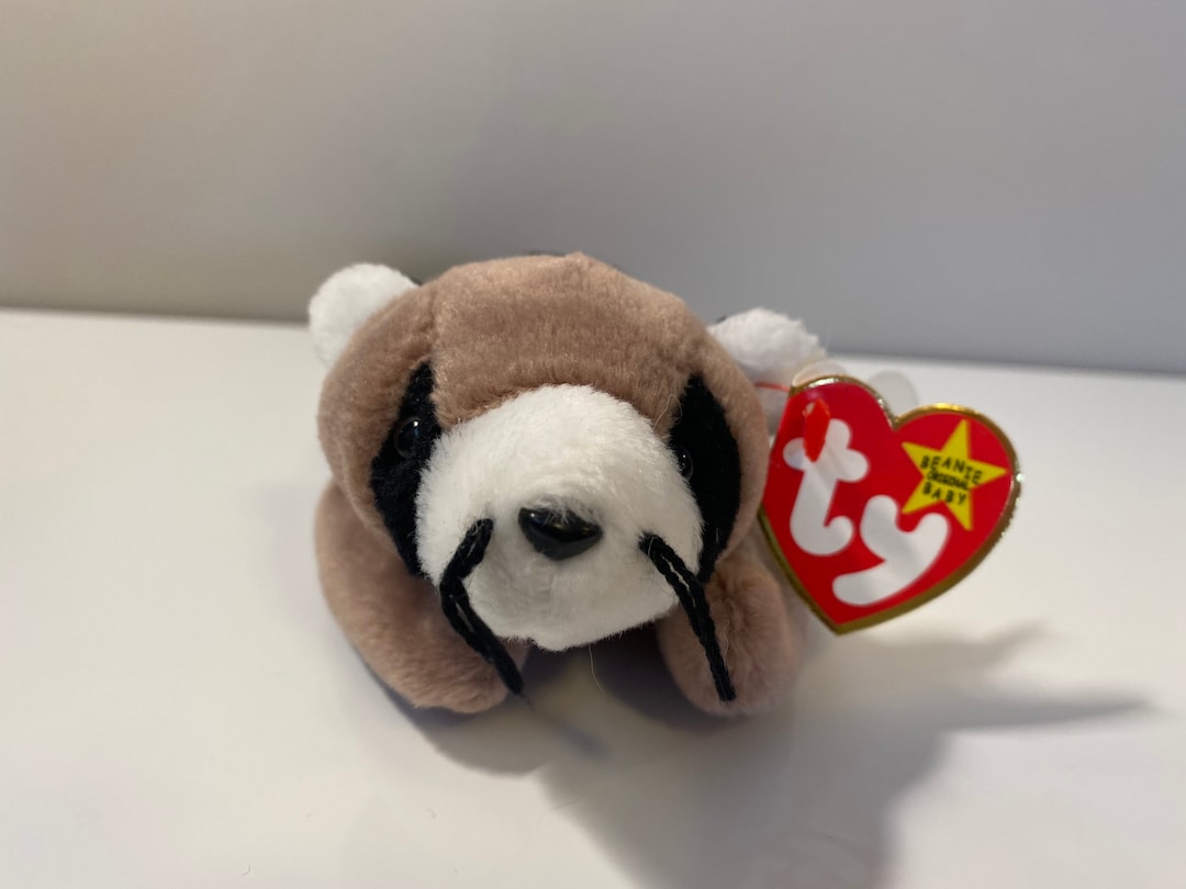 Ty Beanie Baby ringo the Racoon 8 Inch Etsy
