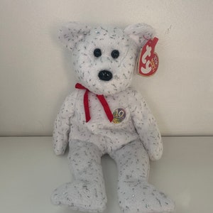 Ty Beanie Baby Decade Bear the White Bear  (8.5 inch)
