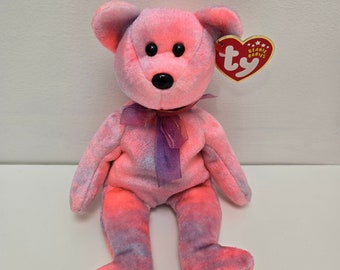 Ty Beanie Baby “Clubby V” the Pink Bear (8.5 inch)