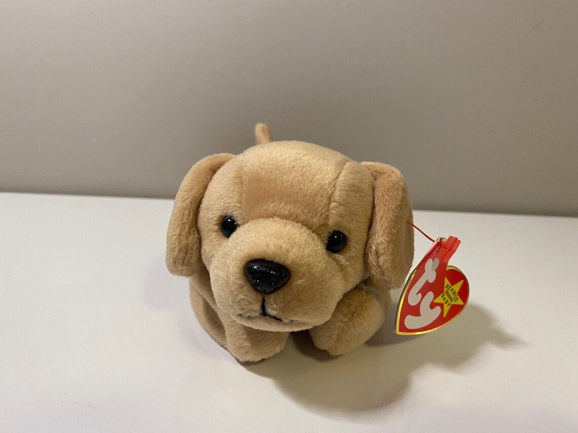 TY Beanie Baby fetch the Yellow Lab Dog Plush 8.5 Inch - Etsy
