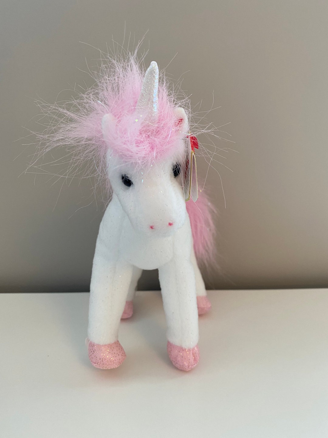 Ty Beanie Baby palace the Pink Unicorn Beanie Baby of the Month 7 Inch
