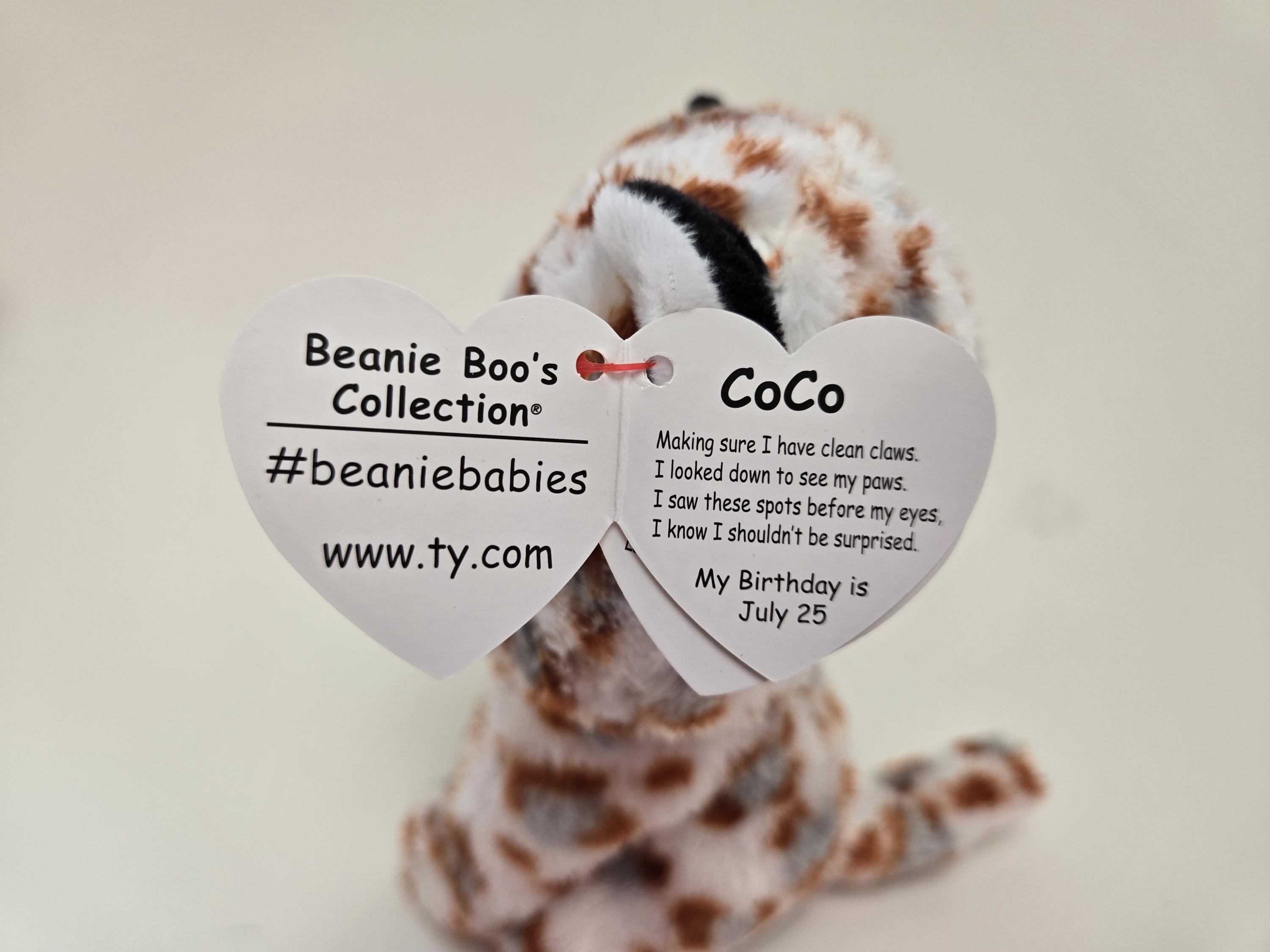 Ty Coco Ty Beanie Boo “coco” the Leopard Plush (6 Inch) - Etsy