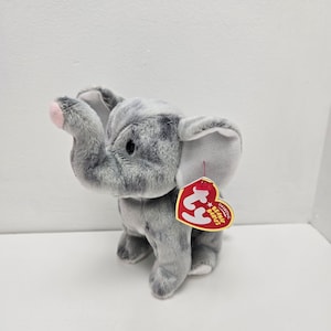 Ty Beanie Baby “Shocks” the Grey Elephant! (6 inch)