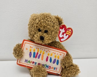 Ty Beanie Baby “Happy Birthday” the Bear - Greetings Collection (5 inch)