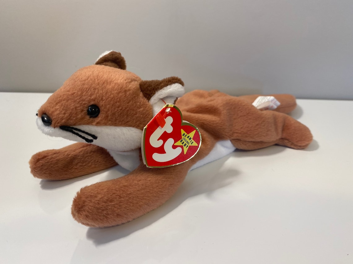 TY Beanie Baby sly the Fox 8 Inch Etsy