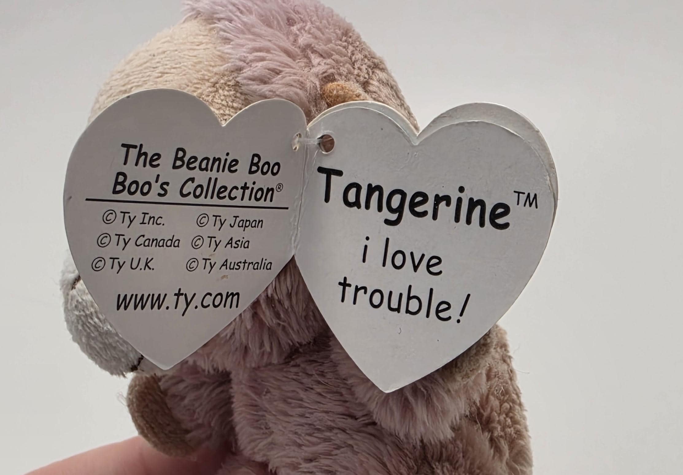 TY Beanie Boo Key Clip “tangerine” the Monkey *small* SUN FADED (3 Inch ...