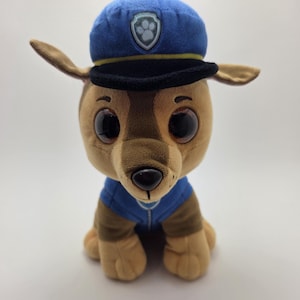Ty Beanie Boo “Chase” the German Shepherd - Paw Patrol Dog - No Hang Tag (Larger 9 inch)