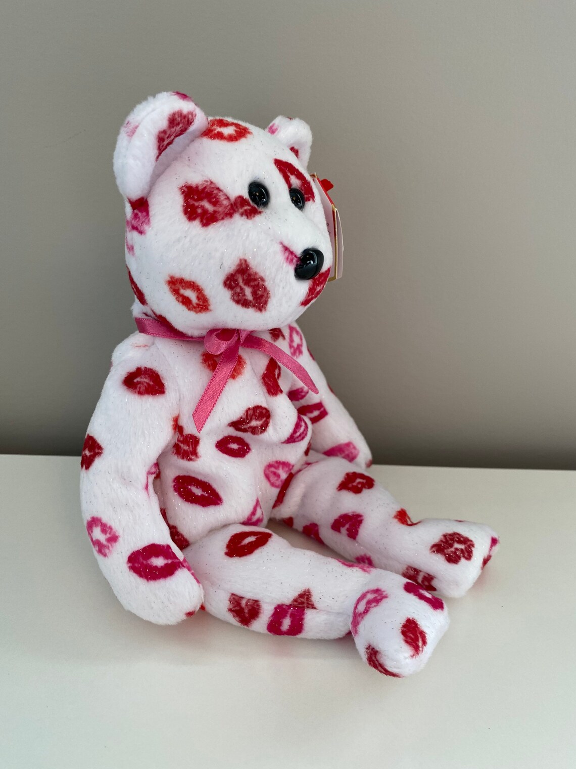 TY Beanie Baby kissy the Love Bear 8.5 Inch Etsy Canada