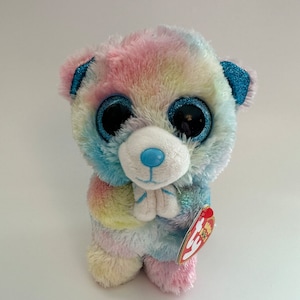 Ty Beanie Boo “Hope” the Praying Tie-Dye Bear - United Way Charity Exclusive (6 inch)