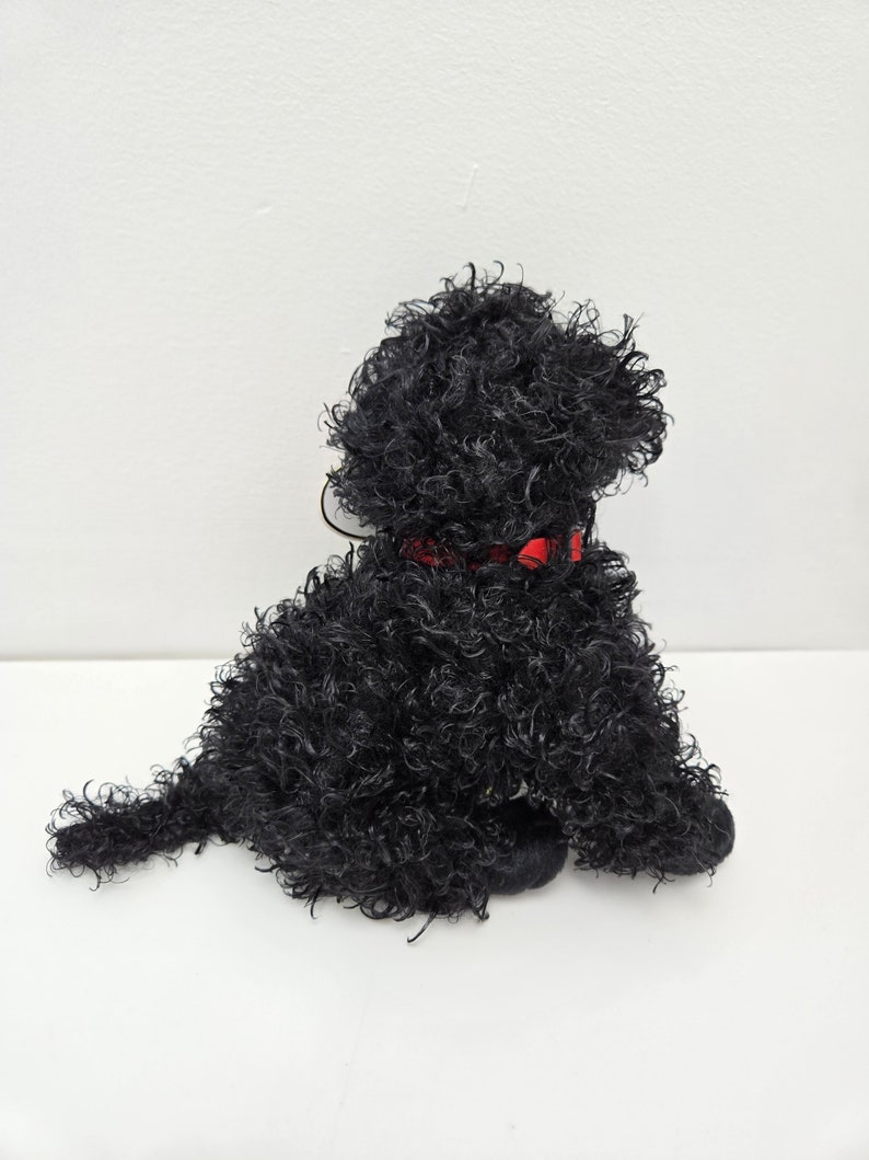 TY Beanie Baby Smudges the Black Curly Haired Dog Rare 6 inch image 2