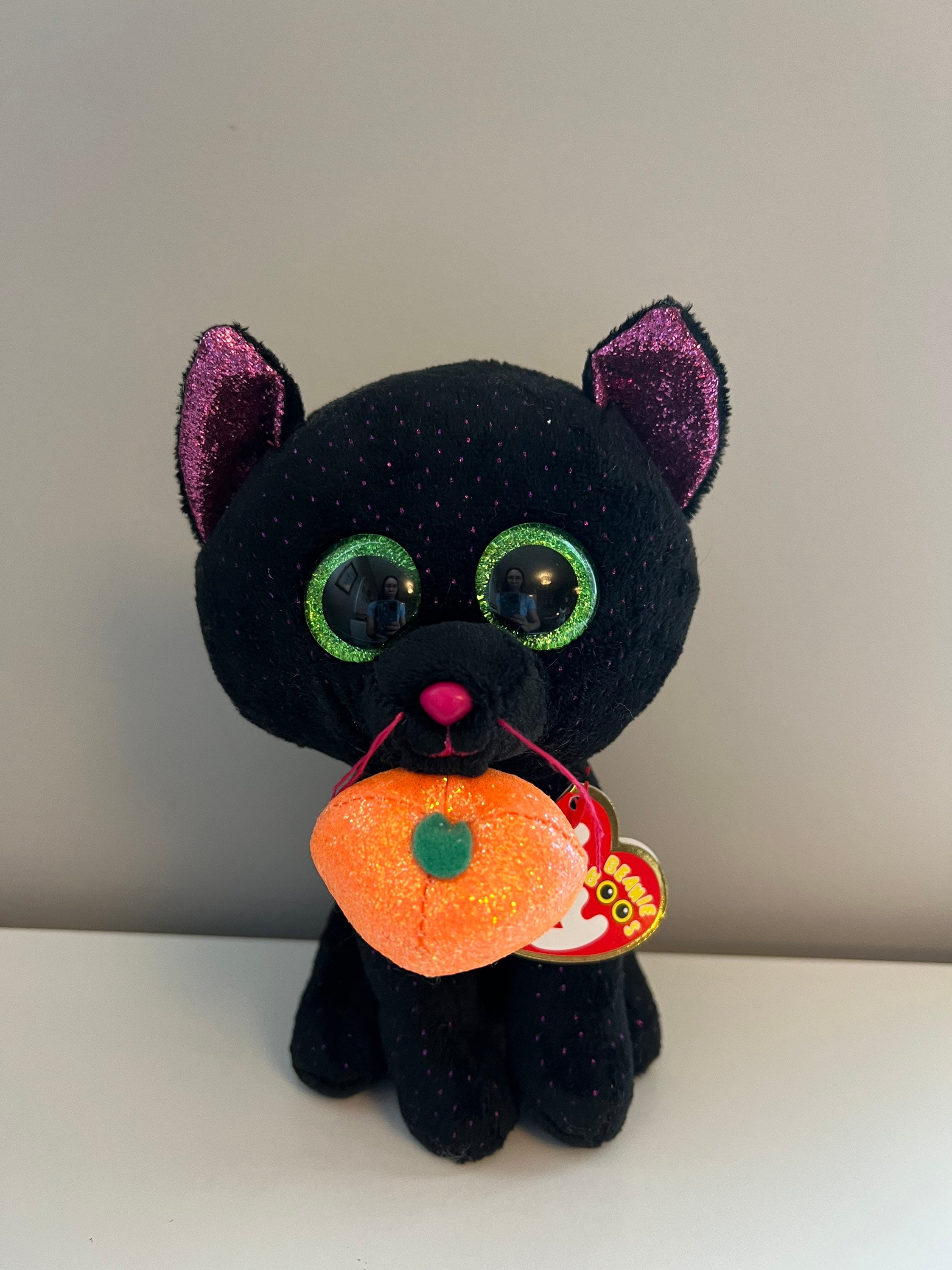 Ty Beanie Boo Boos 37193 Shadow The Halloween Cat With Pumpkin Regular