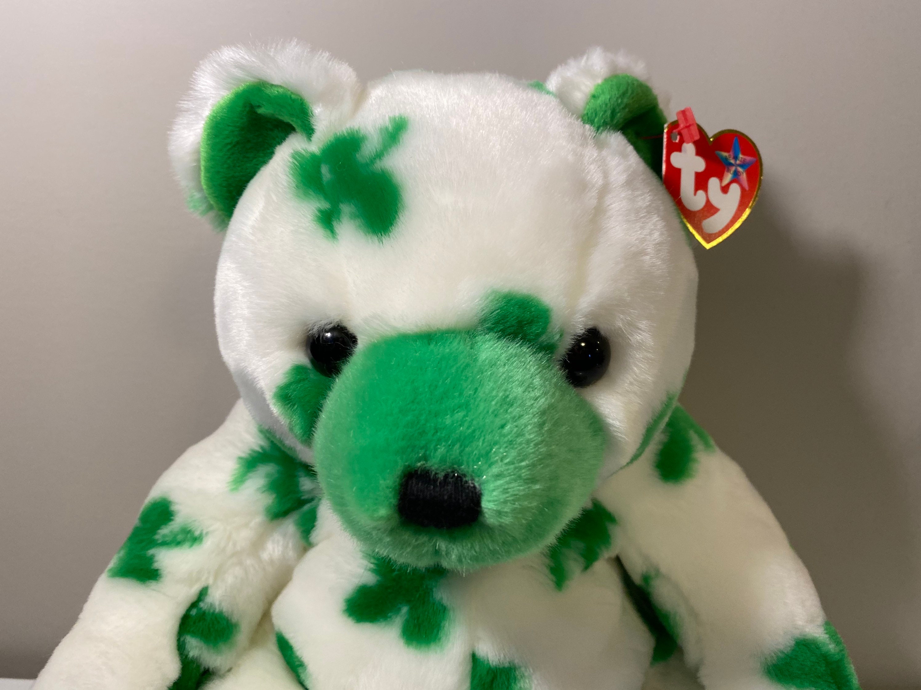 TY Beanie Buddy Clover the Irish Bear Big Version 13.5 | Etsy