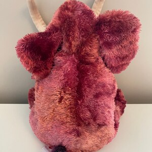 Ty Beanie Buddy “Colosso” the Magenta Woolly Mammoth (12 inch) image 5