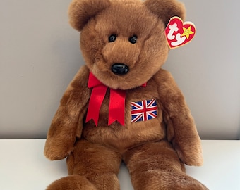 Ty Beanie Baby and Buddy 'pierre' the Red Canadian Bear Pair