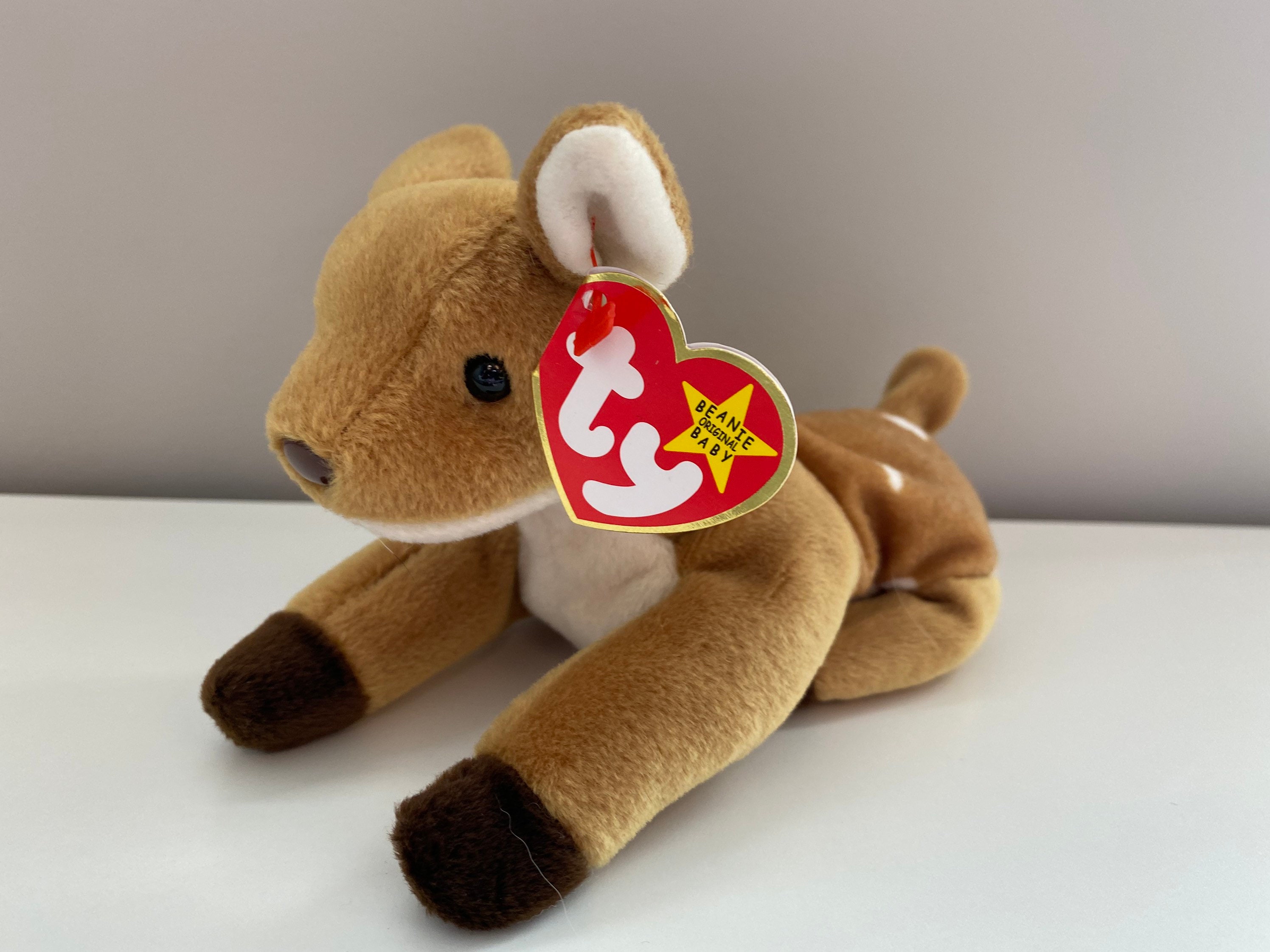 TY Beanie Baby Whisper the Deer 6.5 inch Etsy