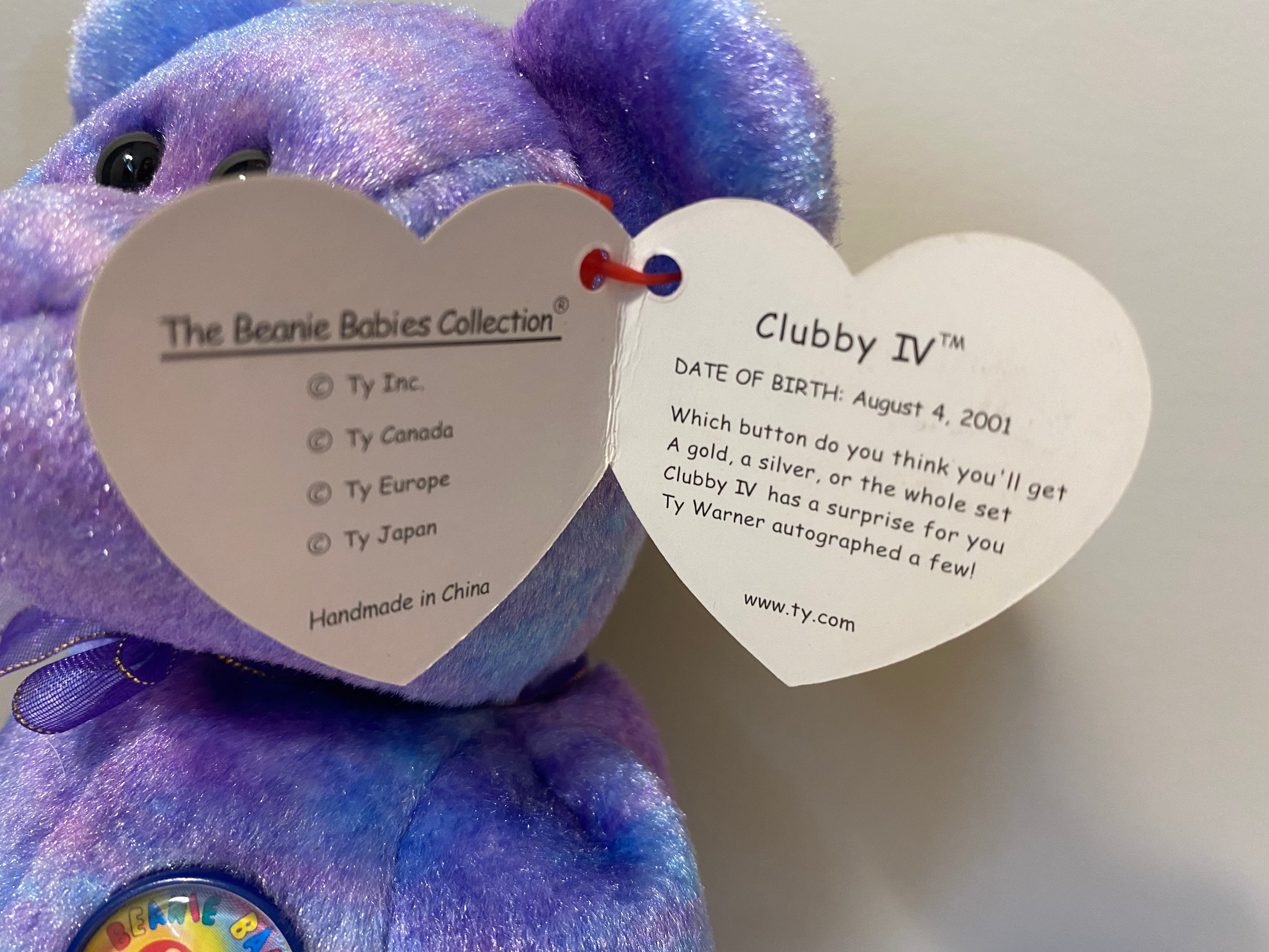 Clubby iv 2024 beanie baby