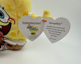 Ty Beanie Baby スポンジ・ボブ - 最高の一日バージョン！(8インチ