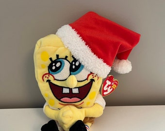 Spongebob Squarepants Spongebob Christmas Plush Ty Beanie Baby