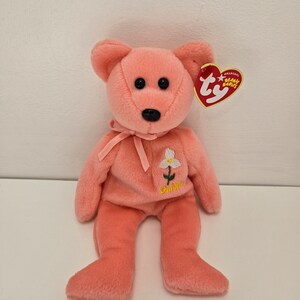 Ty Beanie Baby “Ontario White Trillium” the Bear - Canada Show Exclusive (8.5 inch)