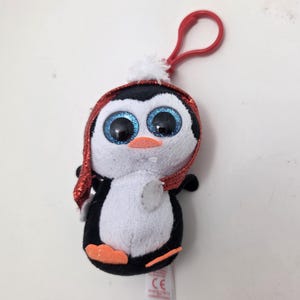 TY Teeny Ty Key Clip “Gale” the Penguin *Small* (3 inch)