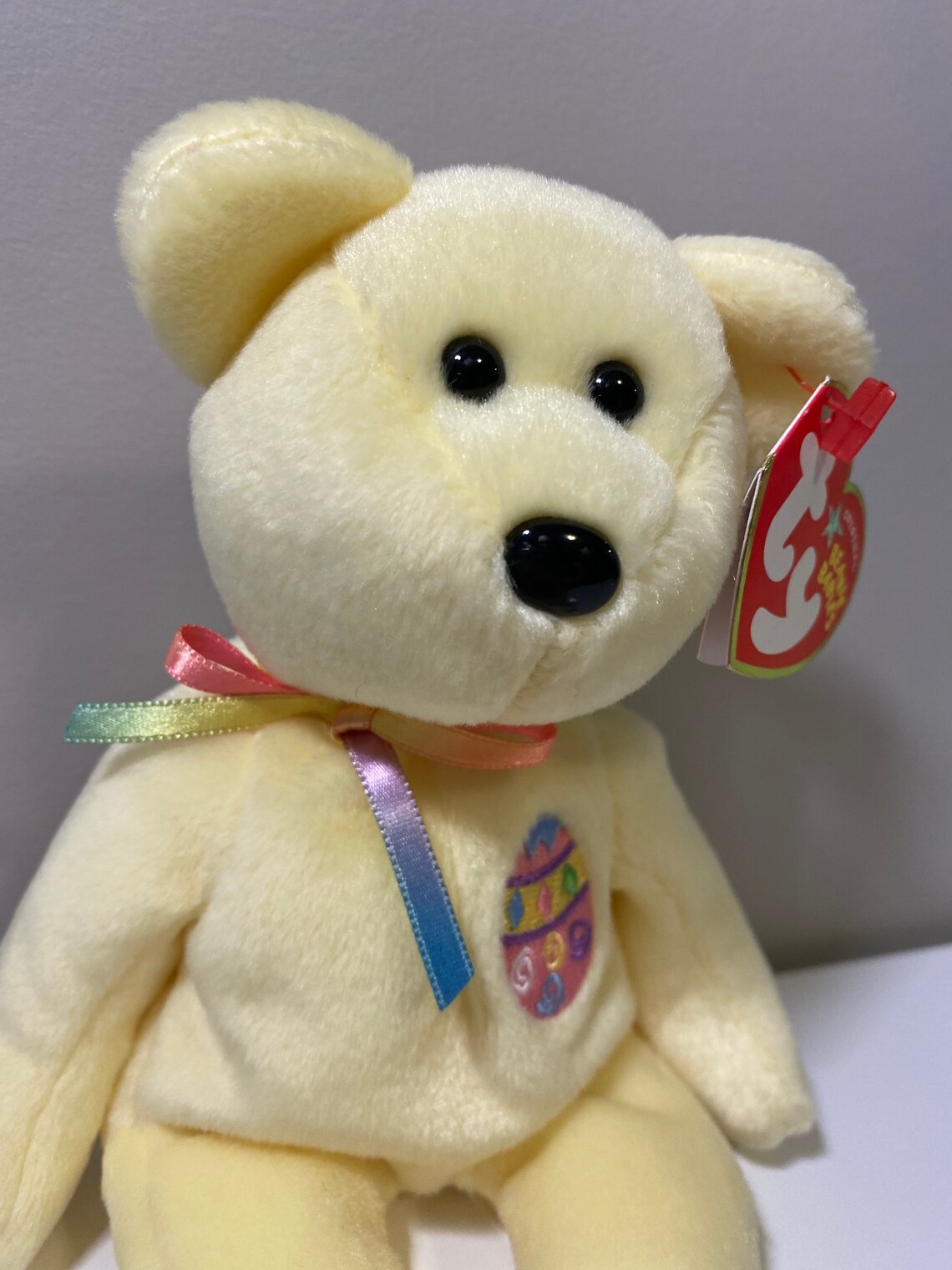 TY Beanie Baby eggs 2005 the Yellow Easter Bear Plush | Etsy
