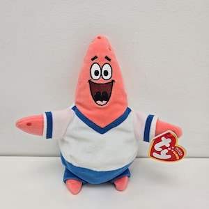Ty Beanie Baby “He Shoots He Scores!” the Patrick  from SpongeBob SquarePants (7 inch)