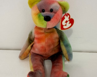 tatsächliche der Bär Baby Ty Tag 8,5 mit selten Tie-Dye Farben Beanie Garcia gezeigt inch kanadischem Tush