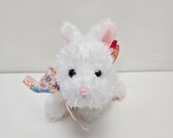 Ty Beanie Baby "Nibble", o adorável coelhinho branco (15 cm)