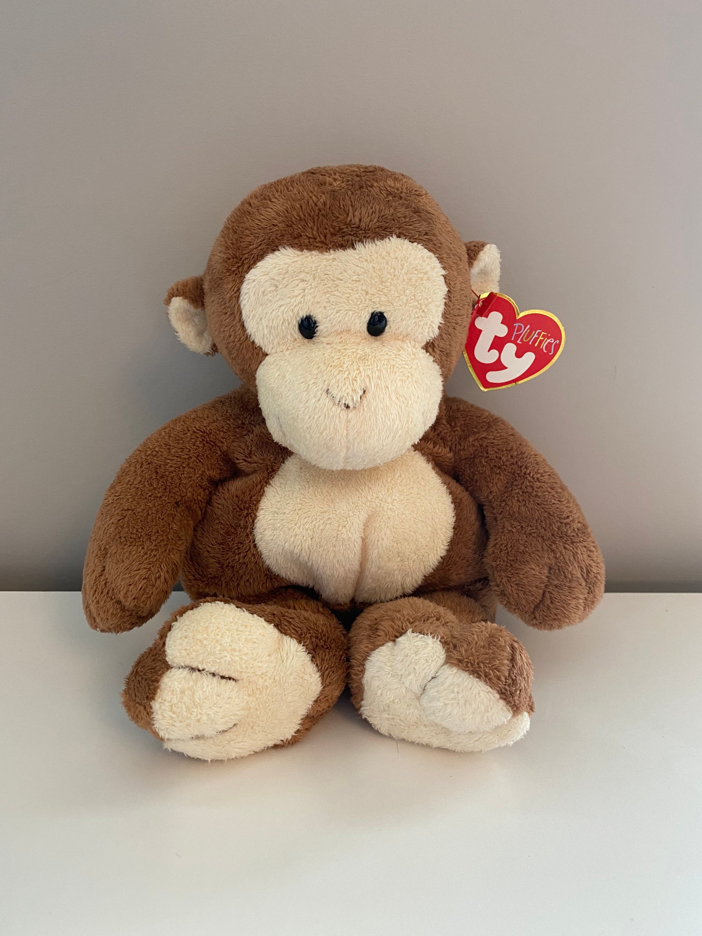 TY Pluffies Collection dangles the Monkey Plush rare 10