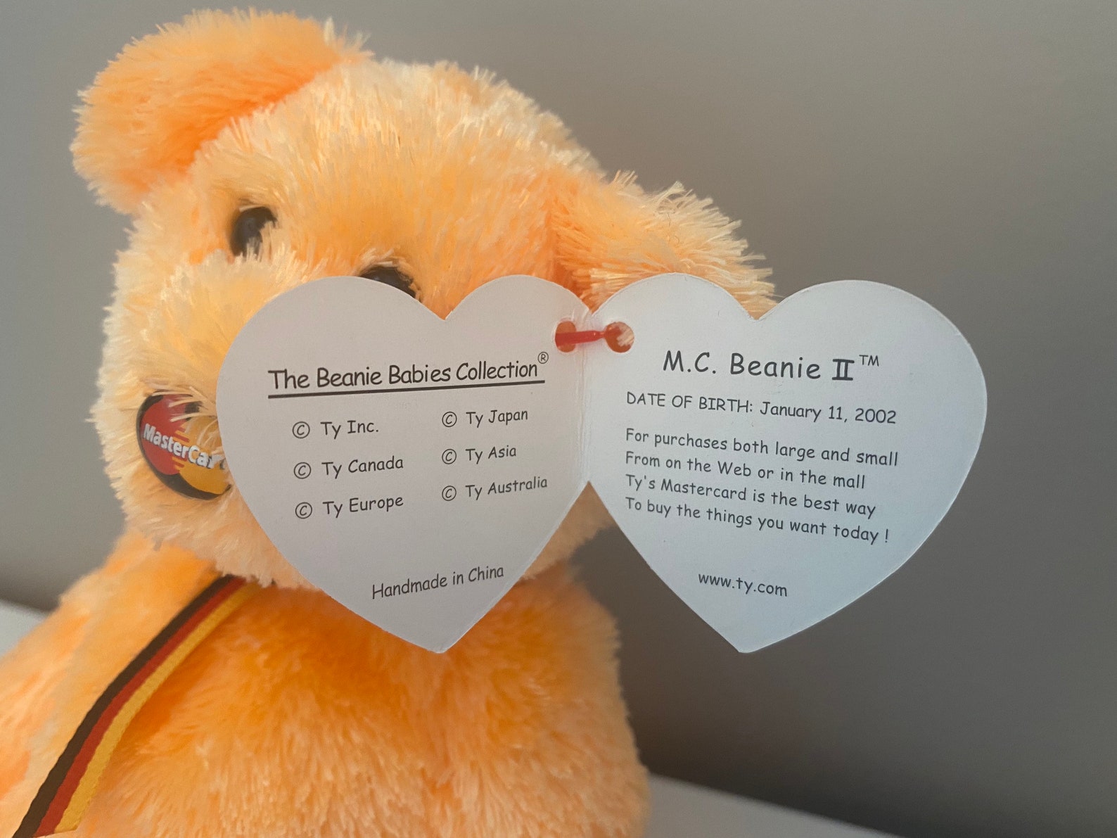 TY Beanie Baby M.C. Beanies the MasterCard Bears Credit Etsy