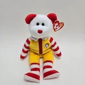 TY Beanie Baby “Ronald McDonald” the McDonald’s Mascot Bear - Convention Exclusive *Rare* (8.5 inch)